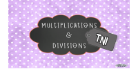 Opérations - Multiplications  et divisions 